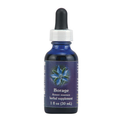 Borage Herbal Supplement Dropper By Flower Essence, 1 Oz